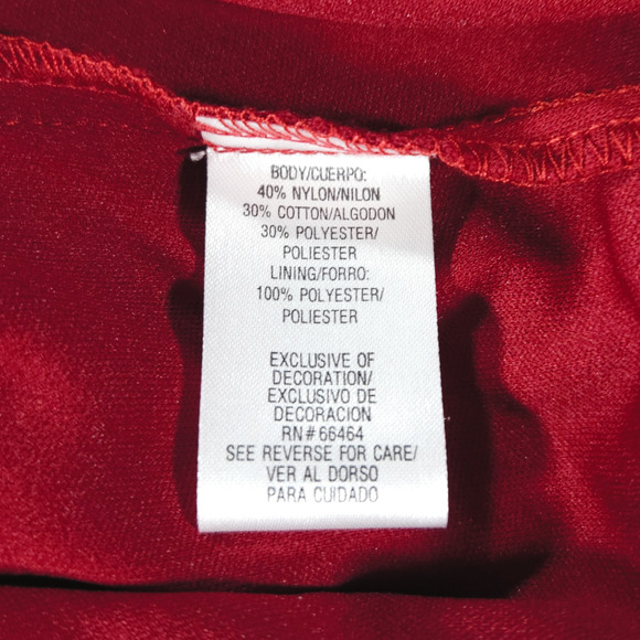 EUC Sandra Darren Lace Overlay Sheath Bell Flare Sleeve Dress Sz. 6 Wine Black - Picture 6 of 10